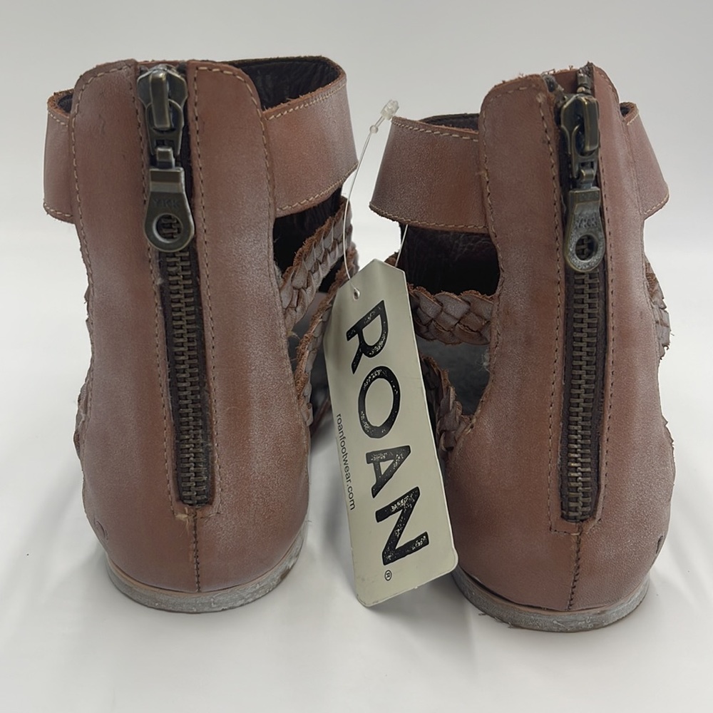 BRAND NEW ROAN Cognac Gladiator Sandals. US Size 10. - Picture 2 of 6